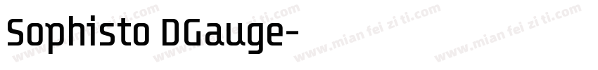 Sophisto DGauge字体转换